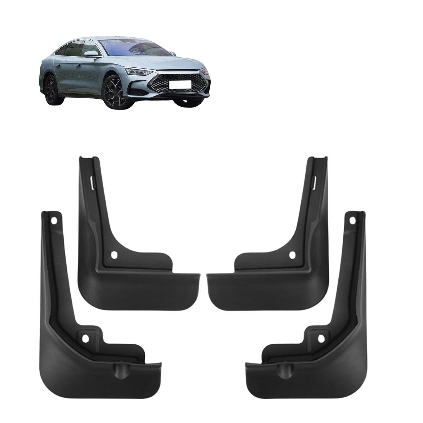 NYSLDSCO 4Pcs Premium Mud Flaps for BYD Han DM i 2022-2025 Front and Rear Splash Guards Durable Mudguards Protection Against Road Debris