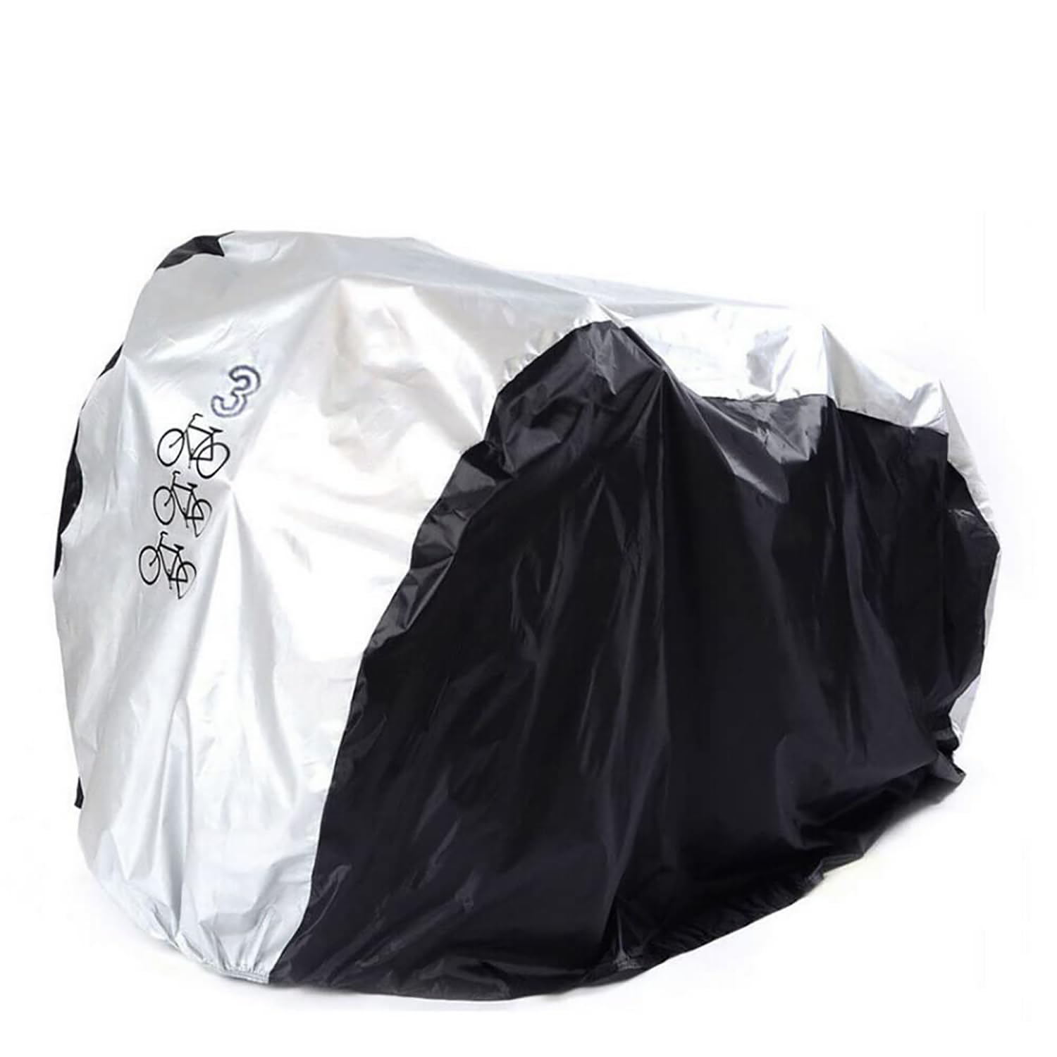 Beauenty Bike Cover Outdoor for 3 Bike Waterproof Bicycle Covers Rain Sun UV Dust Wind Proof for Mountain Road Electric Bike With Storage Bag (L)