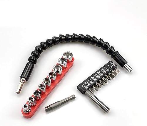 Miniatura 1 de Superbit Tool - Destornillador Superbit flexible, curvas y giros Superbit 360 grados, kit de extensión de taladro flexible atornillado (kit A)