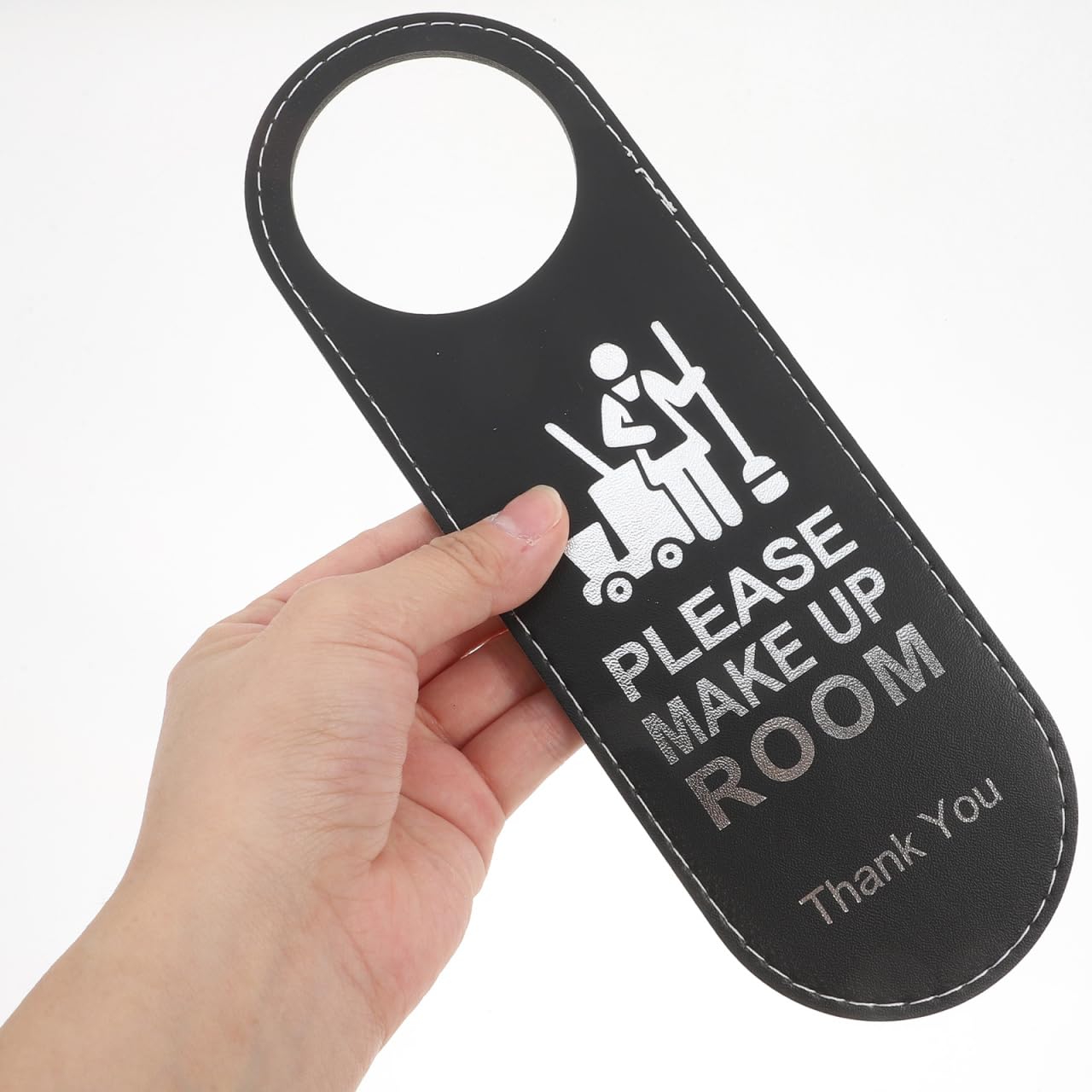 ifundom Cartello "Non Disturbare" per Porta Ufficio e Hotel, Appendiporta Privacy Double Face (Per Favore Pulire la Camera), Targhetta Maniglia in PVC Resistente per Alberghi, B&B e Studio, 10 Pezzi