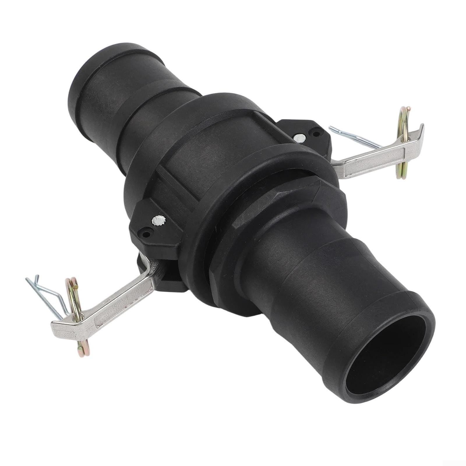 2 set di raccordi per tubi Camlock tipo C & E in polipropilene, chiusura rapida per tubi da 1" 1.2" 1.5" 2", nero (2 pollici)