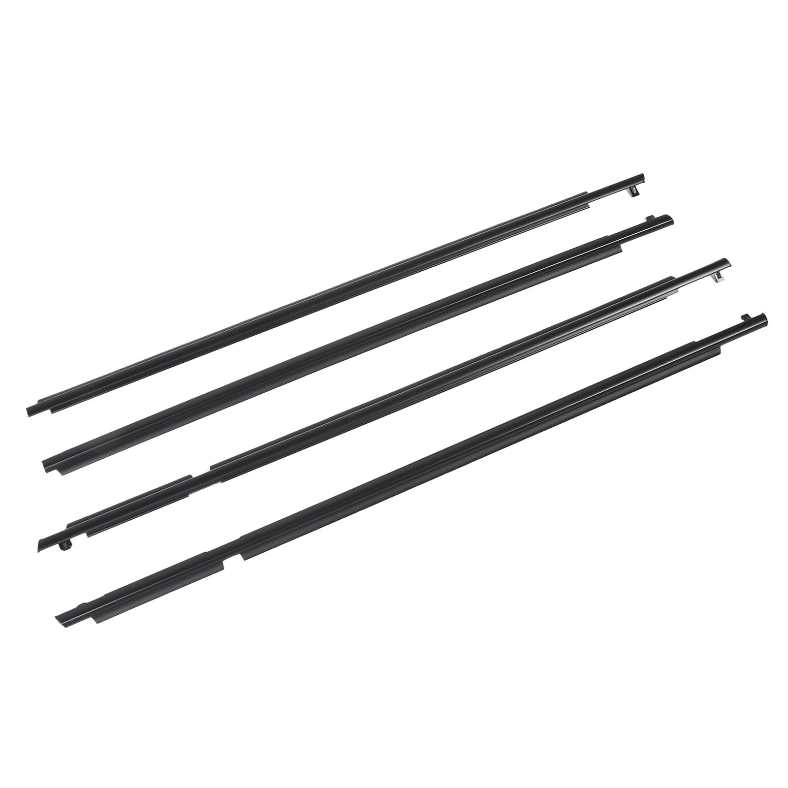 Burlete para Ventana 75720 42030, Impermeable y Resistente Al Viento, Material de Primera Calidad, Fácil de Instalar, Delantero Trasero Izquierdo Derecho, Material ABS, Negro,