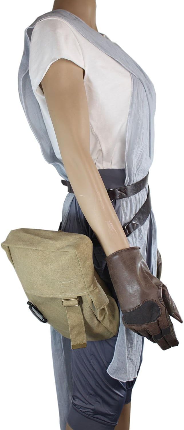 Rey Side Bag TFA Accessories Prop Screen Accurate Knapsack Canvas Side Bag Beige