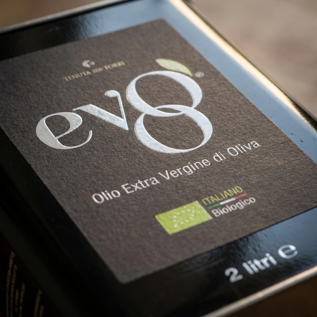 EVOO Tenuta 100 Torri - Olio Extravergine di Oliva Blend Daily Organic pack da 2 x 2 Litri in latta, Estratto a Freddo, 100% italiano delle Marche