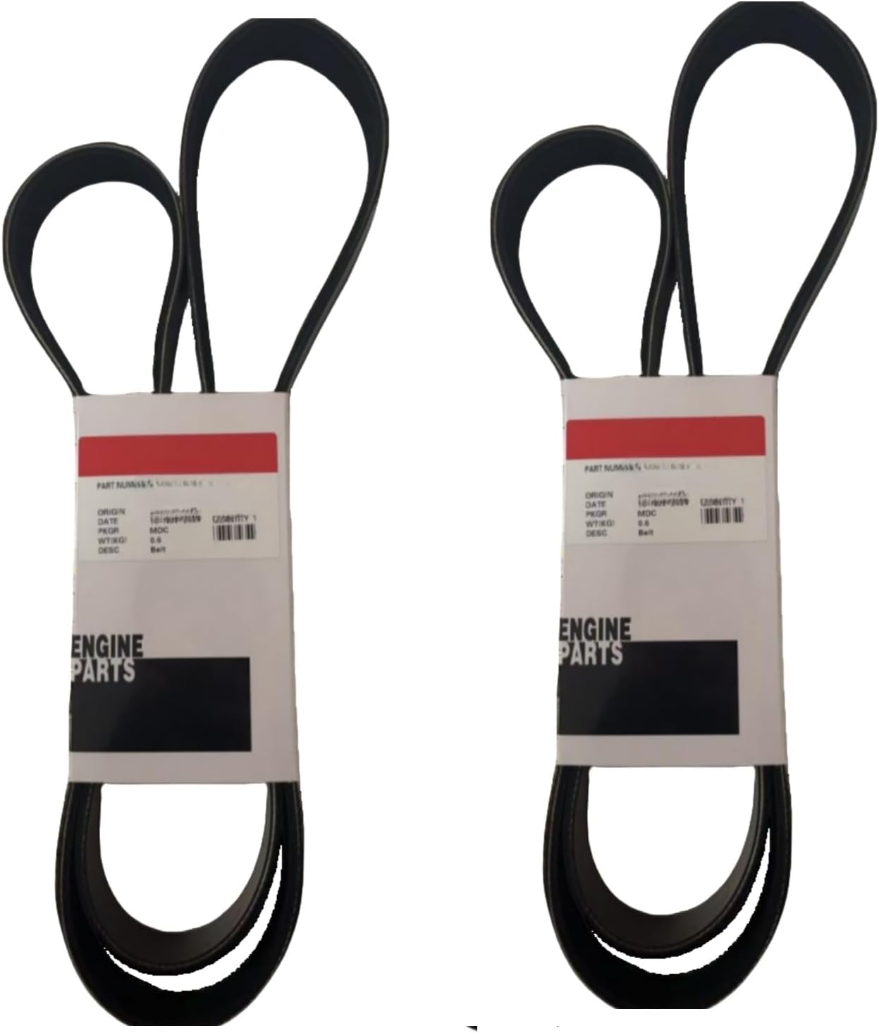 2PCS Fan Belt 3003341 M-3003341 For Cummins Engine KTA38 QSK38 New Aftermarket Parts