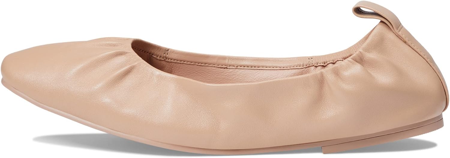 Cole Haan Women's York Ballet Flat, Nude Leather, 8.5
