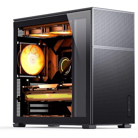 JONSBO D41 MESH Black ATX Computer Case, ATX/M-A.TX Mainboard/Support RTX 4090(335-400mm) GPU 360/280AIO,Power A.TX/SFX: 100mm-220mm Multiple Tool-Free Design, Black Cover