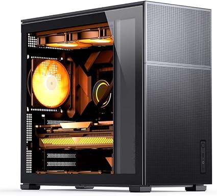 Gabinete JONSBO D41 Mesh Negro para PC ATX miniatura 1