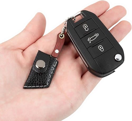 Miniatura 8 de PUOSUO EDC - Llavero multifunción mini cuchillo de bolsillo llavero de acero inoxidable collar cuchillo patrón Damasco (B)