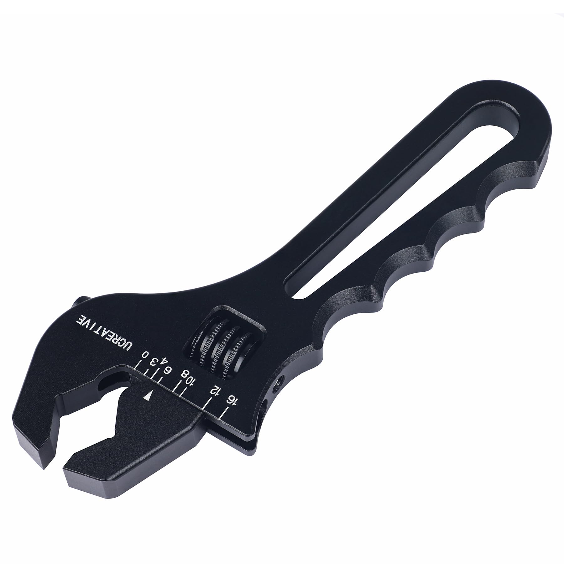 Ucreative AN Fitting Adjustable Aluminum Wrench 3AN - 16AN Black