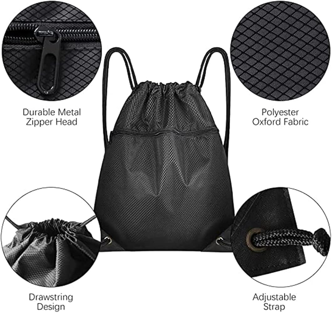 HHH Lot De 2 Sacs à Cordon De Serrage, Sacs De Sport En