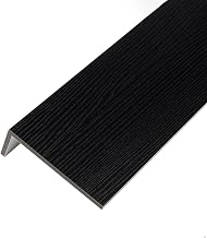 Alféizar de Ventana Cubierta de Alféizar de Ventana de Acrílico con Vetas de Madera Negra, Placa de Repuesto para Alféizar de Ventana Ancha para Interior y Exterior, Protector de Alféizar Impermeable(