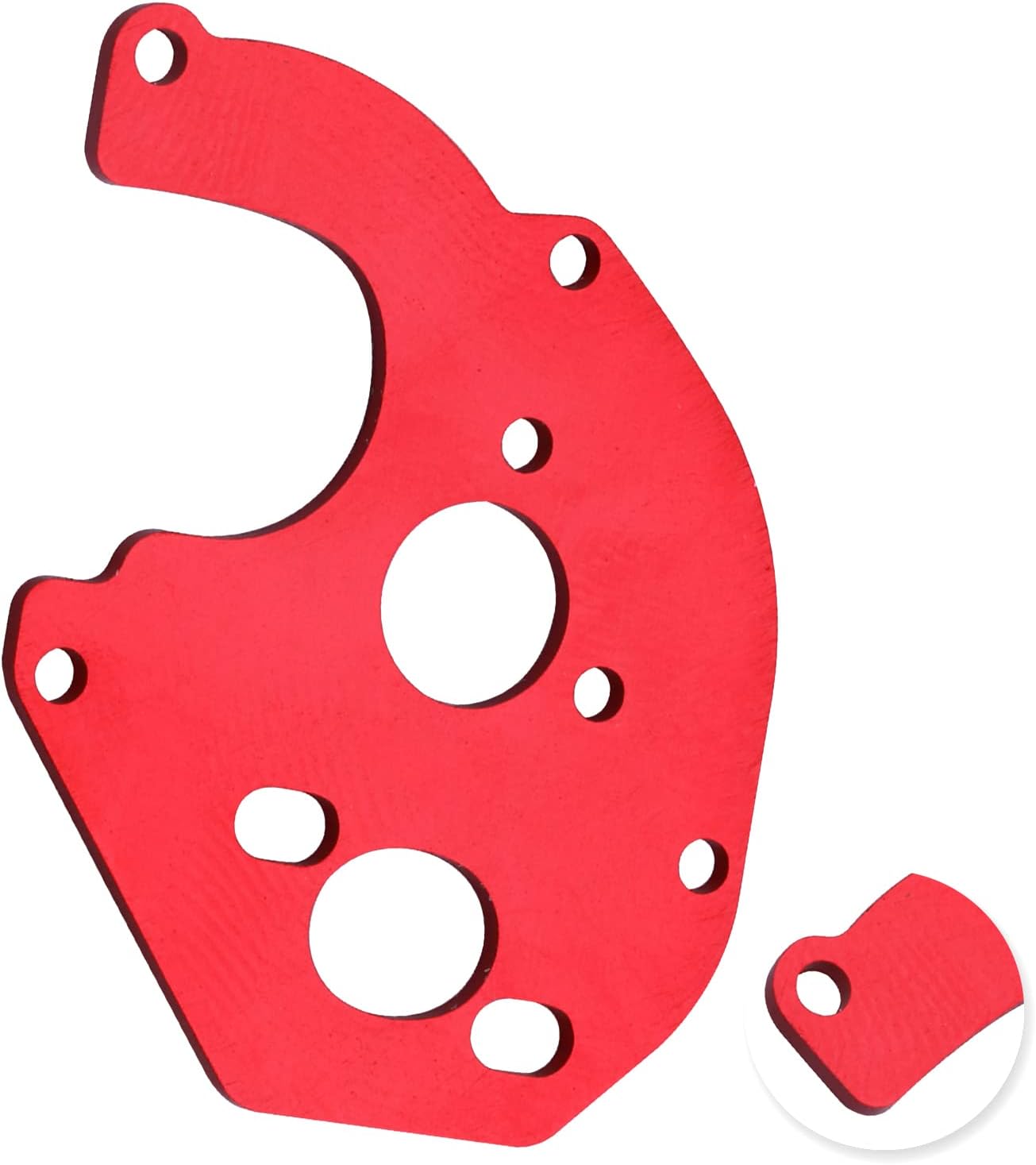 Aluminum Motor Mount Plate Adapter for Axial SCX24 1/24 RC Crawler Car Truck Models (Red) : Toys & Games