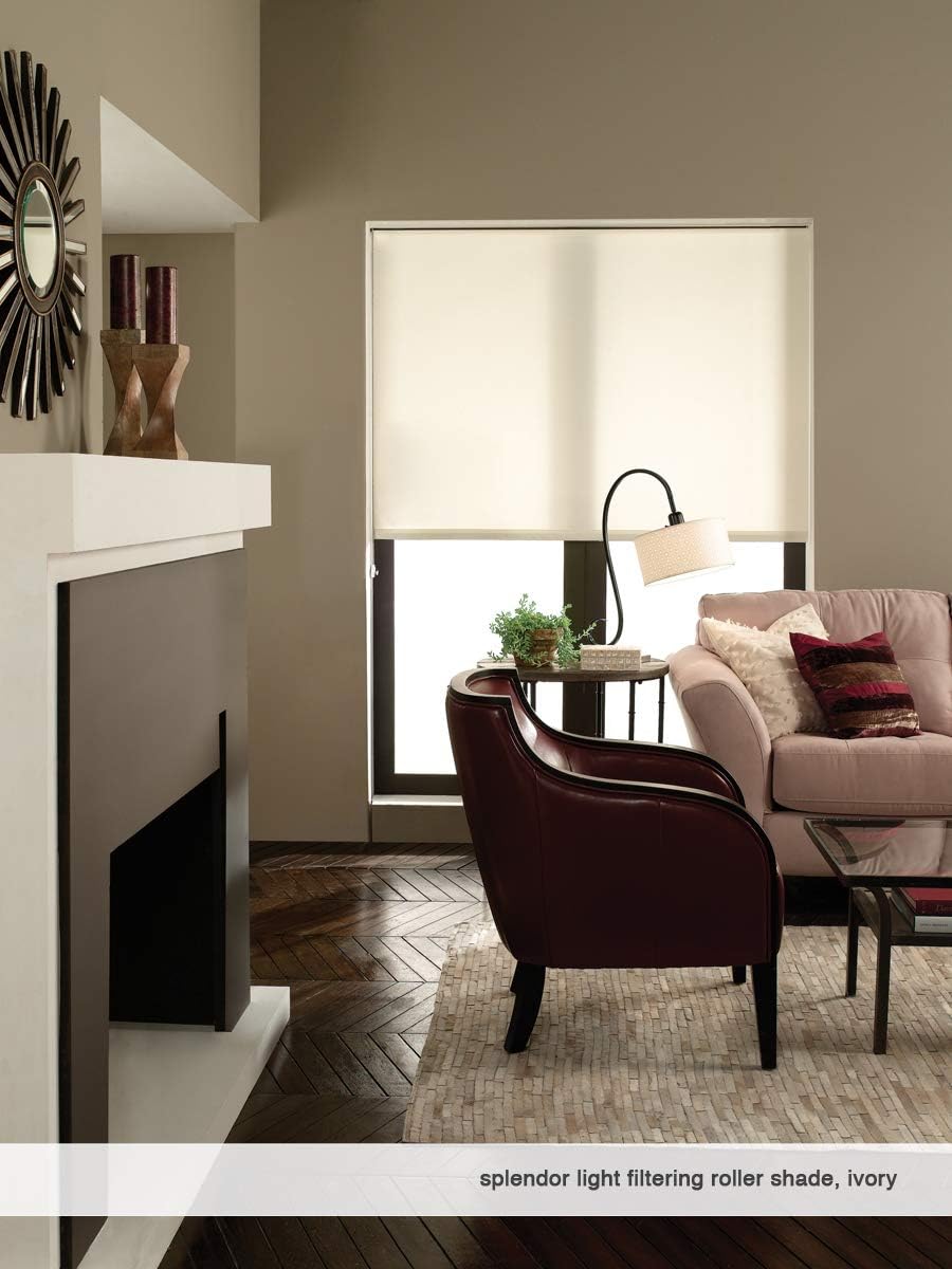 Cordless/Corded Roller Shade, Motorized and Valance Options Available, 78 to 82 7/8 Wide x 24 to 120 High, Blackout Black