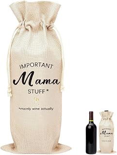 Mom Mothers Day Gifts for Mama Mum Mommy Birthday Gifts for Mom Mama Mothers Day Presents for Mother Mommy Mama Funny Wine Bag for Women Mom Retirement Gift for Mother Mum Mama Stuff Wine Bottle Wrap