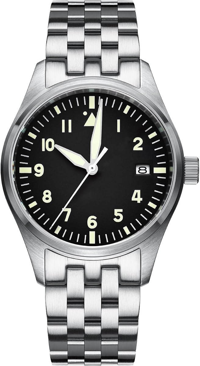 Automatic Watches for Men Stainless Steel Diver 200 M Luminescent Analog Business Casual Dress Watch Men