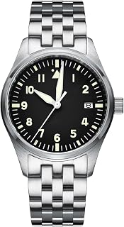 ADDIESDIVE 39 mm Automatic Pilot Watches for Men NH35a Waterproof 200M Synthetic Sapphire