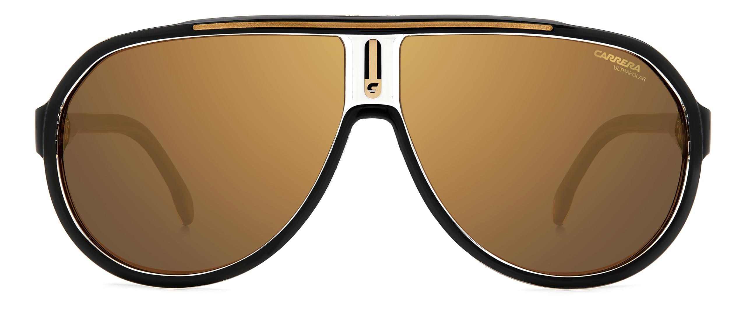 Carrera Men's Aviator Sunglasses - Black - Brown Gradient