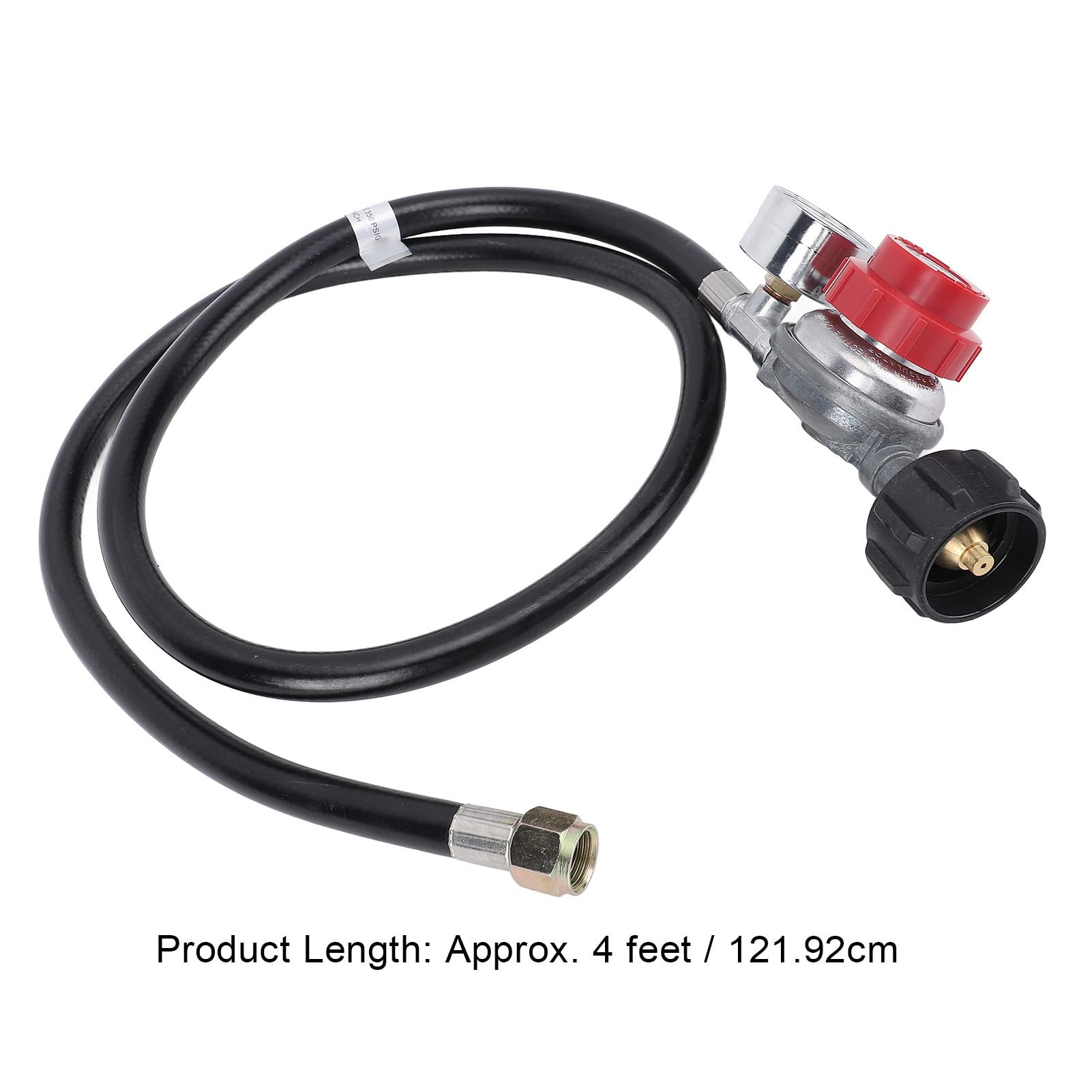 Regolatore di gas ad alta pressione Regolabile 0 a 30 psi per griglie friggitrici 130.000 BTU/ora capacità di 4 piedi