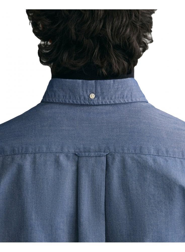 GANT Regular Fit Hemd Langarm geknöpft Streifen blau