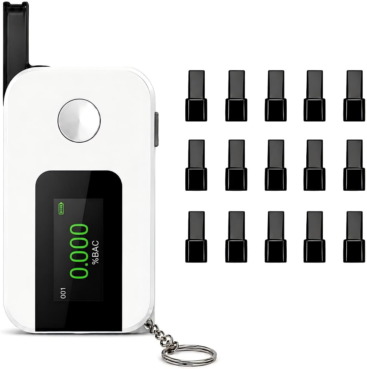 Keychain Breathalyzer Fuel Cell BAC Tester