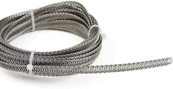 11 Yard Roll of 1/2" Wide Spiral Stainless Steel Corset Boning
