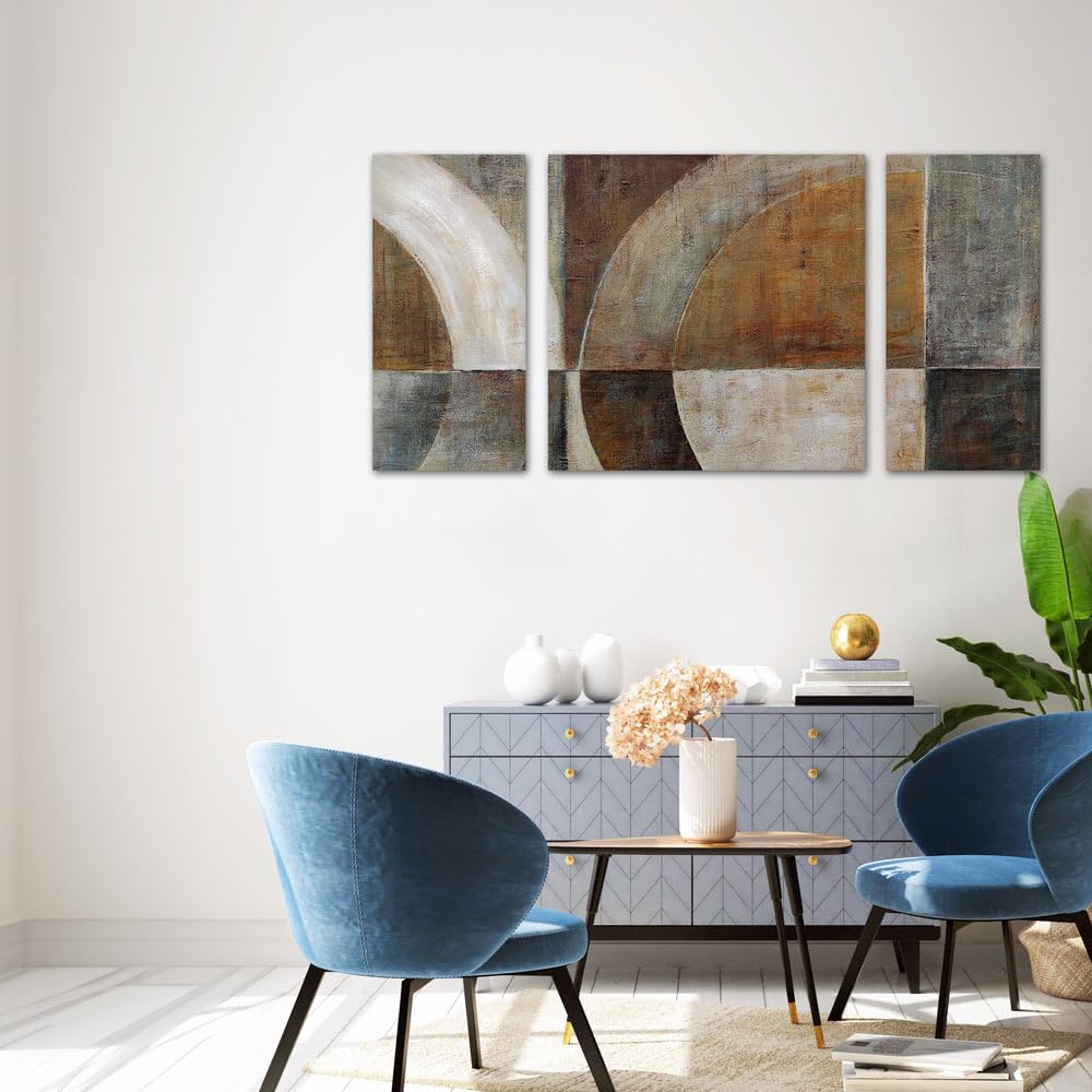 Amazon.co.jp: 絵画 インテリア W100cm H50cm D2cm 3枚セット 北欧 絵 