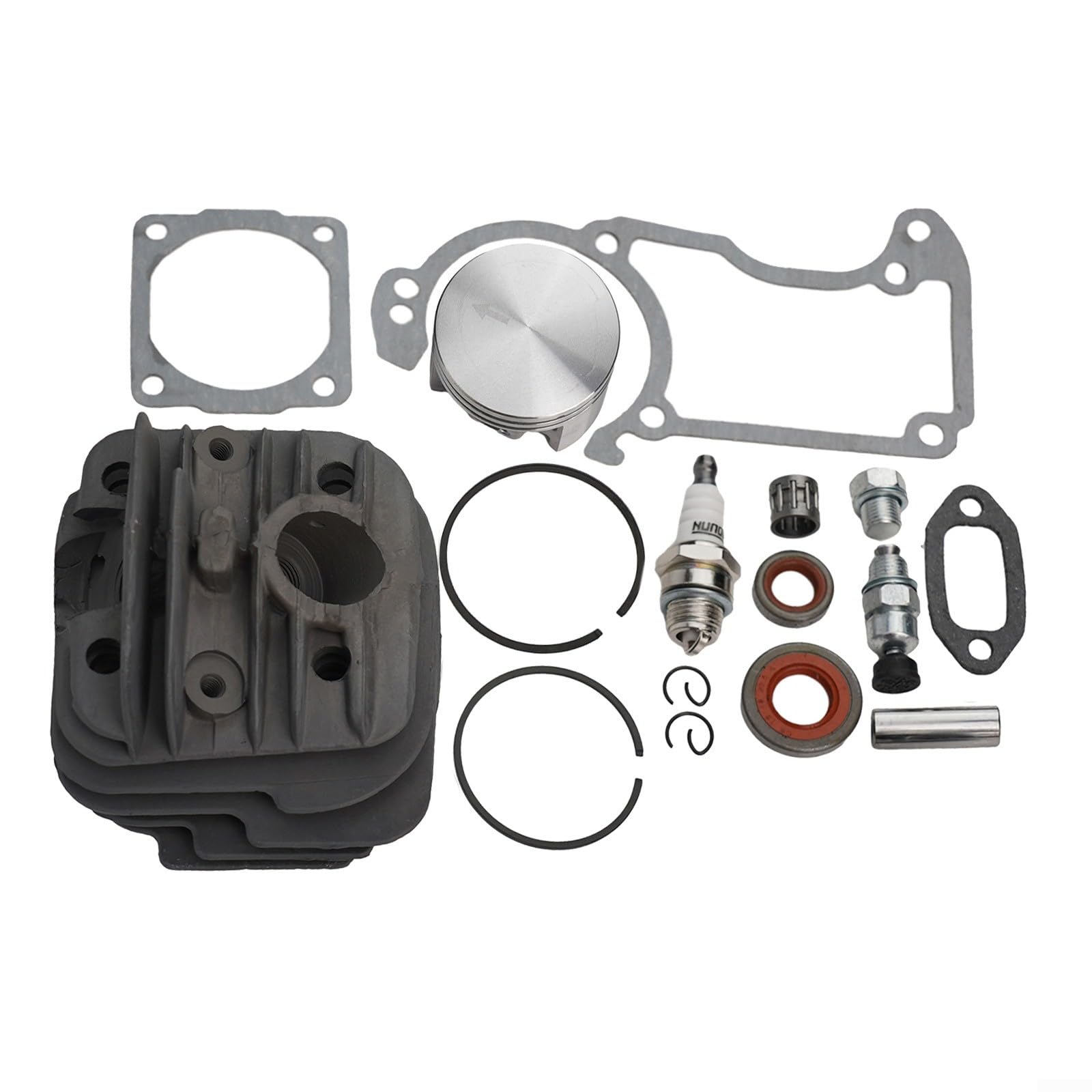 Kit cilindro pistón 026 MS260 para reparación de motosierras con bujía WSR6F