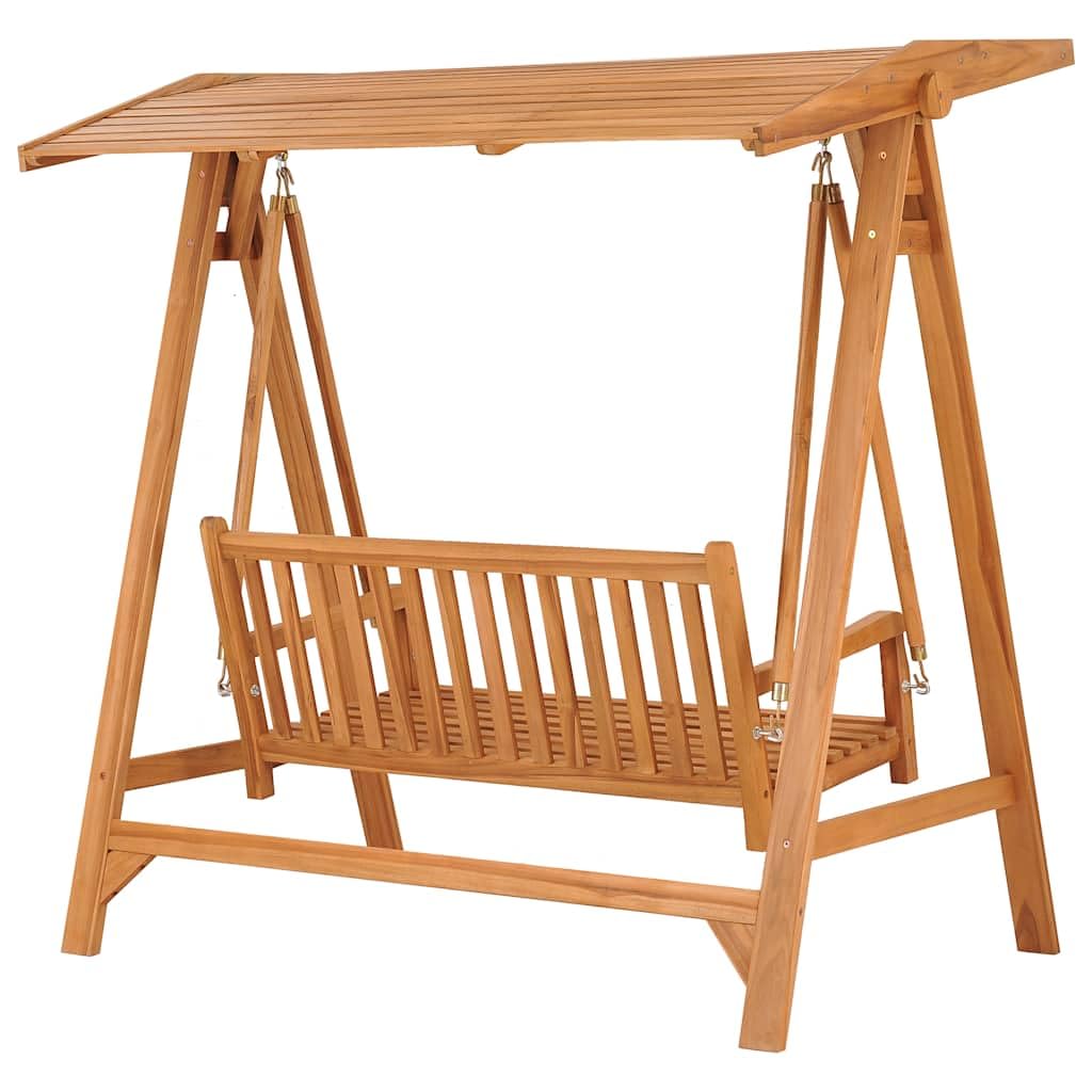 Balancelle 174 cm Bois de Teck Massif Jardin