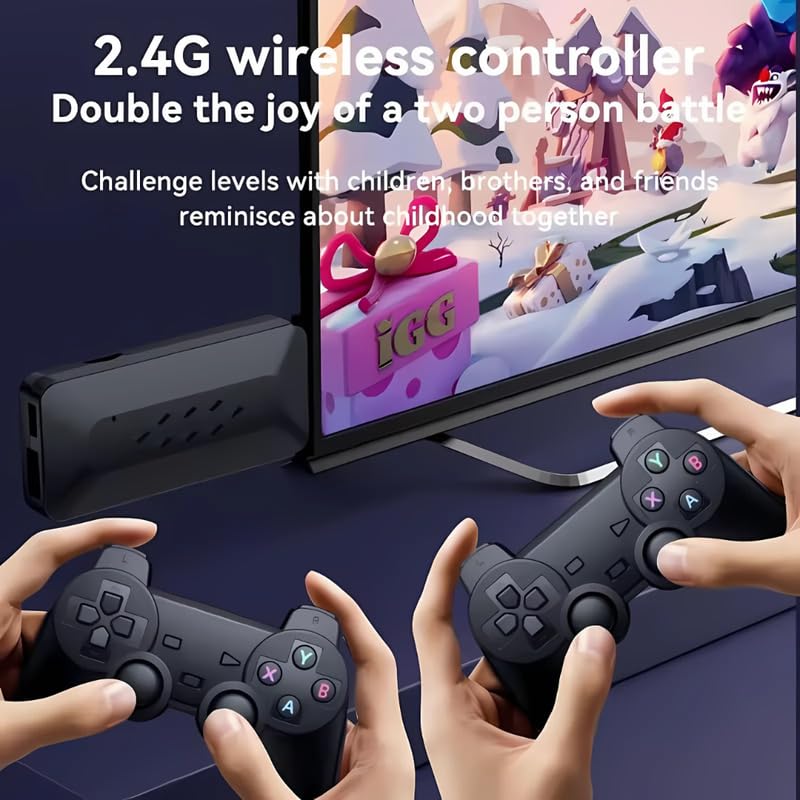 Elevea ๐๐ ๐๐๐๐๐ ๐๐๐๐๐๐๐๐ Game Stick Retro Console with 37,000+ Games - Plug & Play HDMI 4K TV Game Stick with Dual Wireless Controllers Arcade & Console Classics for Kids & Adults 2