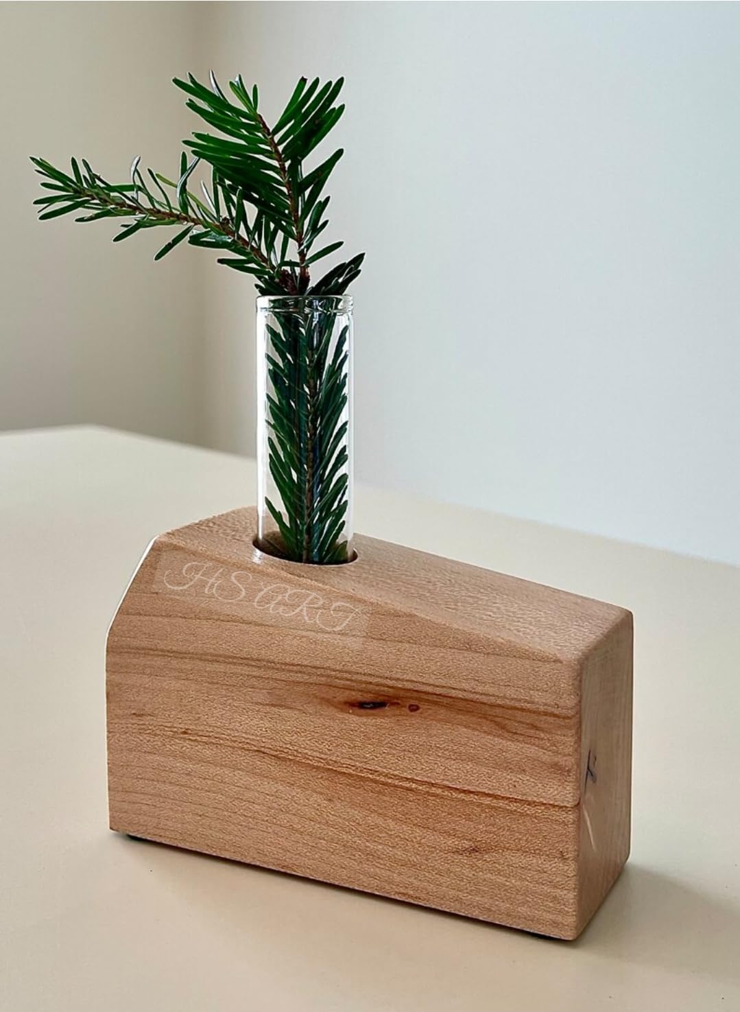 HS ART Wooden 1 Glass Test Tube Home Decor Planter Modern Flower Vase with Wood Stand Table Plant Holder (B0CV64PFRX) Amazon Price History, Amazon Price Tracker