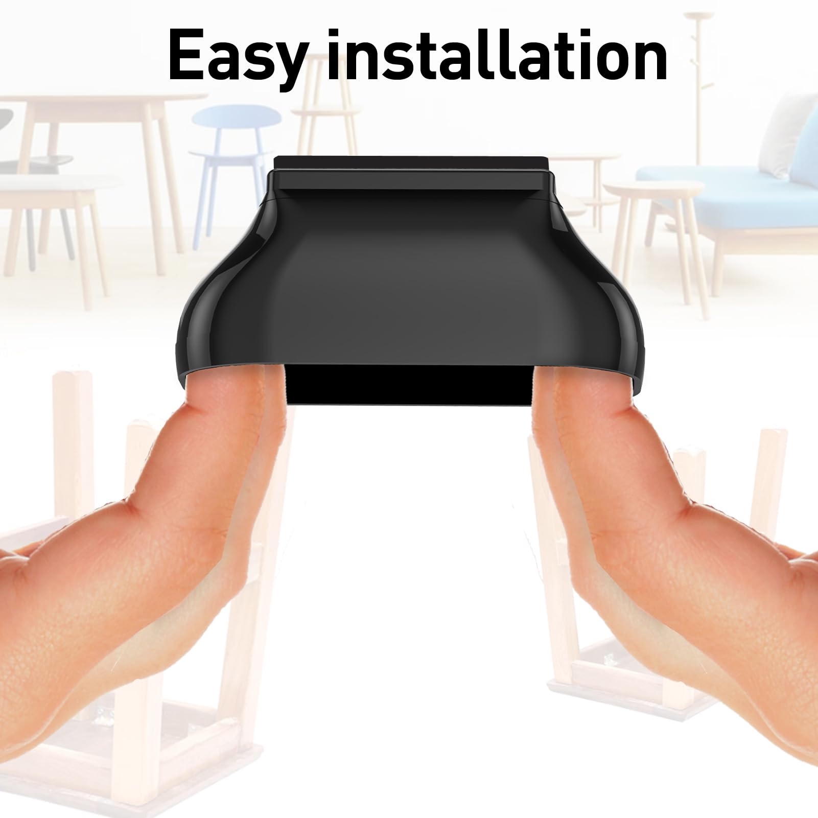 1 x 2 protectores rectangulares para patas de silla, almohadillas antideslizantes para muebles, suelos de madera dura, pinzas antideslizantes para muebles, tapas de silicona para patas de muebles, (16