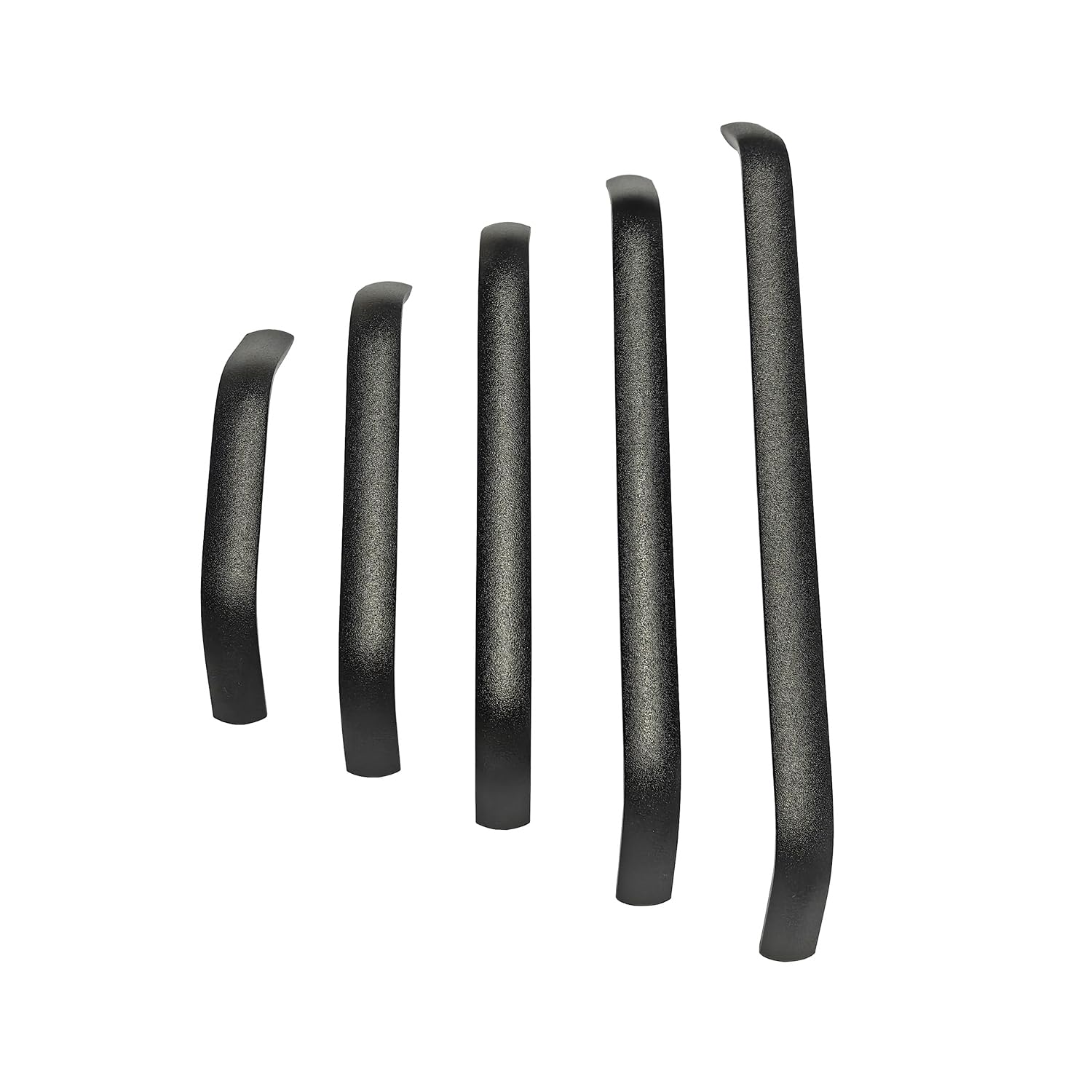 Qrity 20 Pièces Poignee de Meuble Cuisine Noir, Tirer Entraxe 192mm, Poignées en Alliage D'aluminium, pour Bureaux Tiroirs Armoires