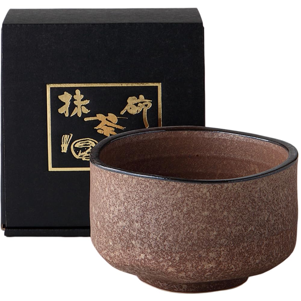 Mino Ware Matcha Bowl Gold Crystal Chawan 4.7in Porcelain Japan Made