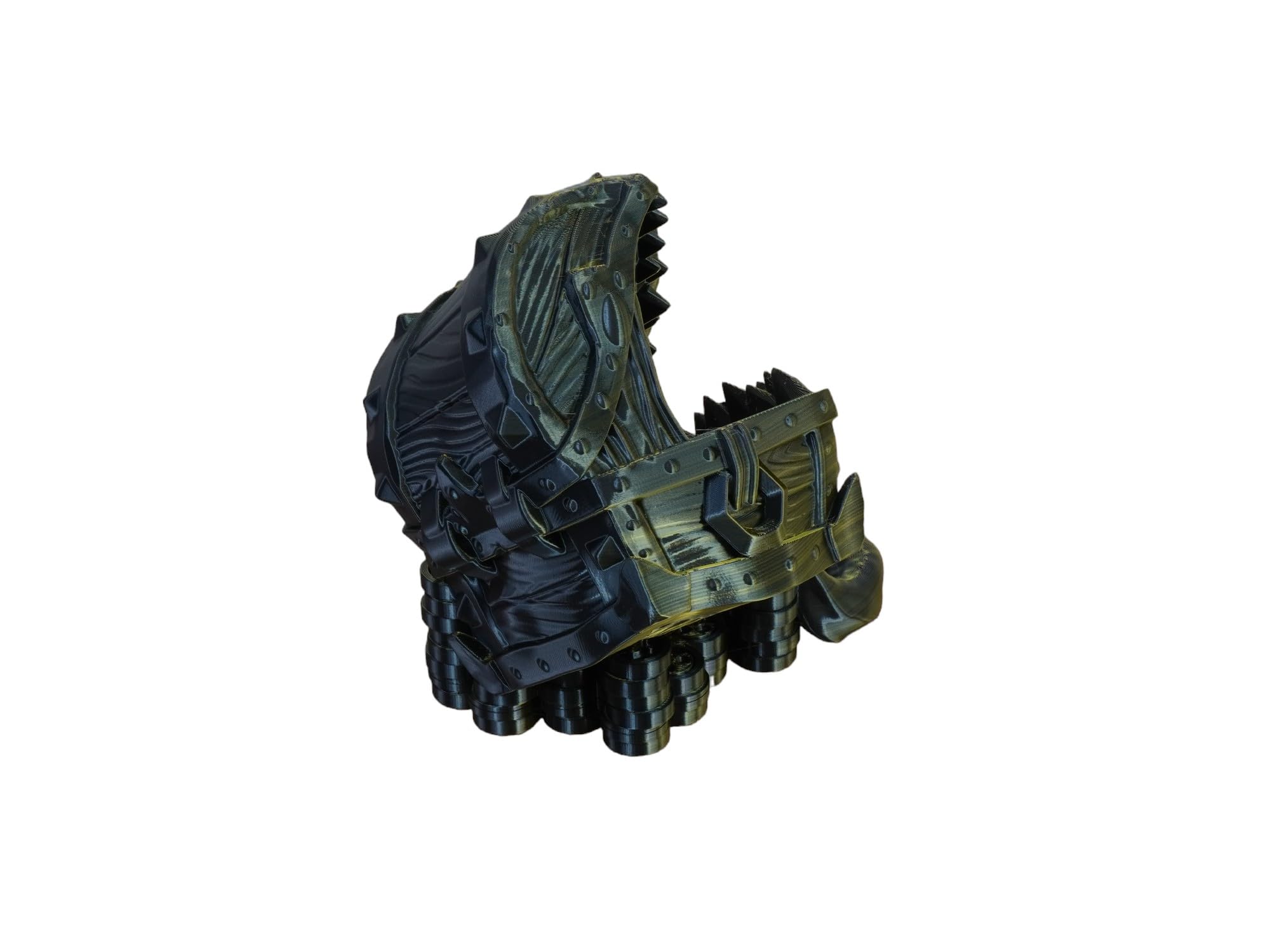 Dice Tower - TechConnext - Mimic - No Paint Odorless Plastic - Tabletop Roleplaying Game - Dice Roller - Dungeons and Dragons - DND - D&D - (Silver) (Black)