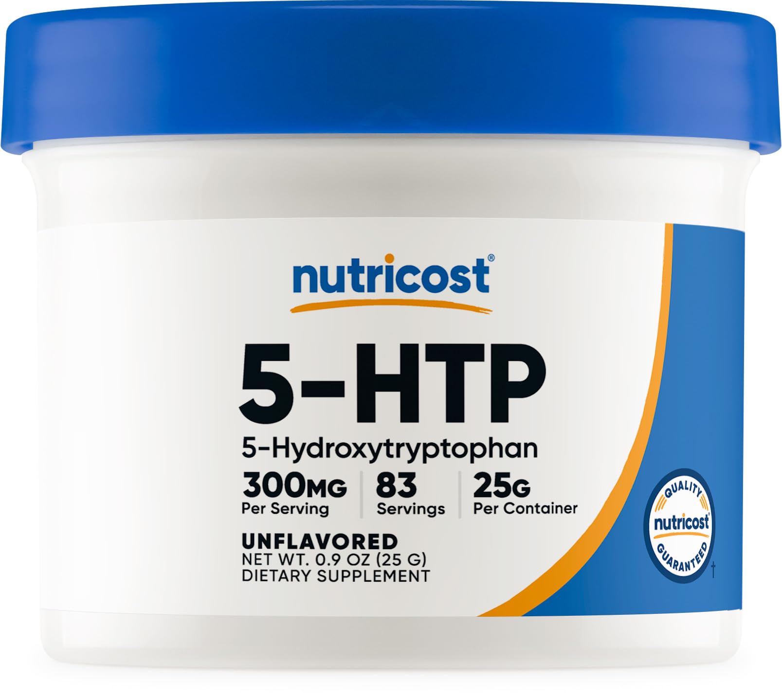 Nutricost 5-HTP Powder 25 Grams (300mg Per Serving) Gluten-Free, GMO-Free 0.9 Ounce (Pack of 1)