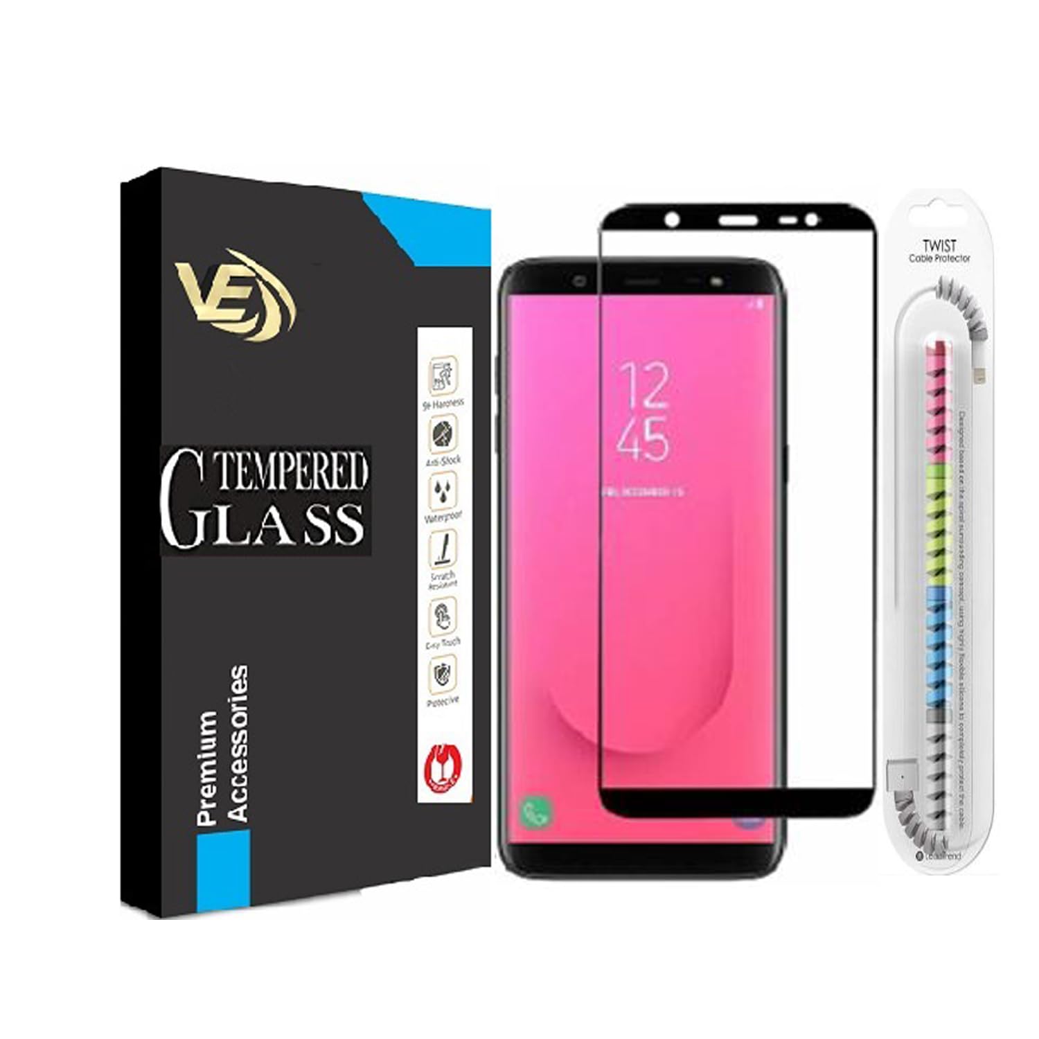 VILLA SAMSUNG GALAXY J8 Tempered Glass | Screen Protector Full HD Quality Tempered Glass Anti-Scratch Edge to Edge Coverage (B0CH8V28RK) Amazon Price History, Amazon Price Tracker