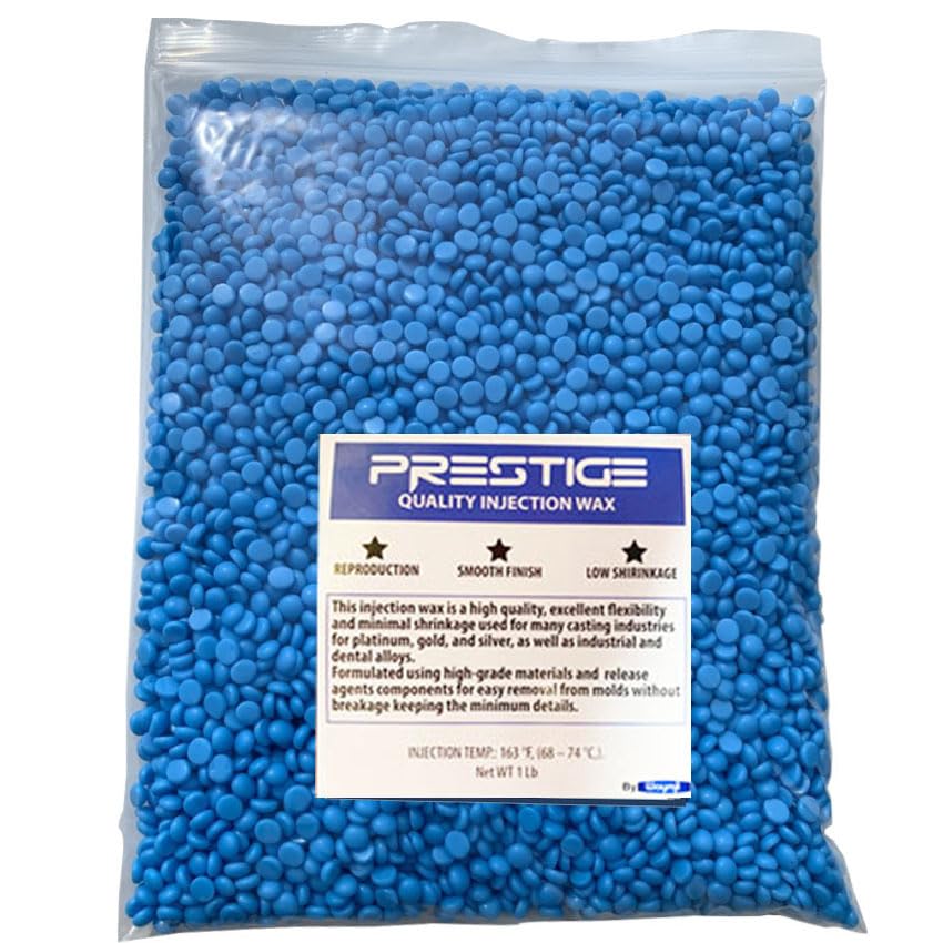 Prestige Light Blue Jewelry Casting Injection Wax Beads Pellets 1 Pound