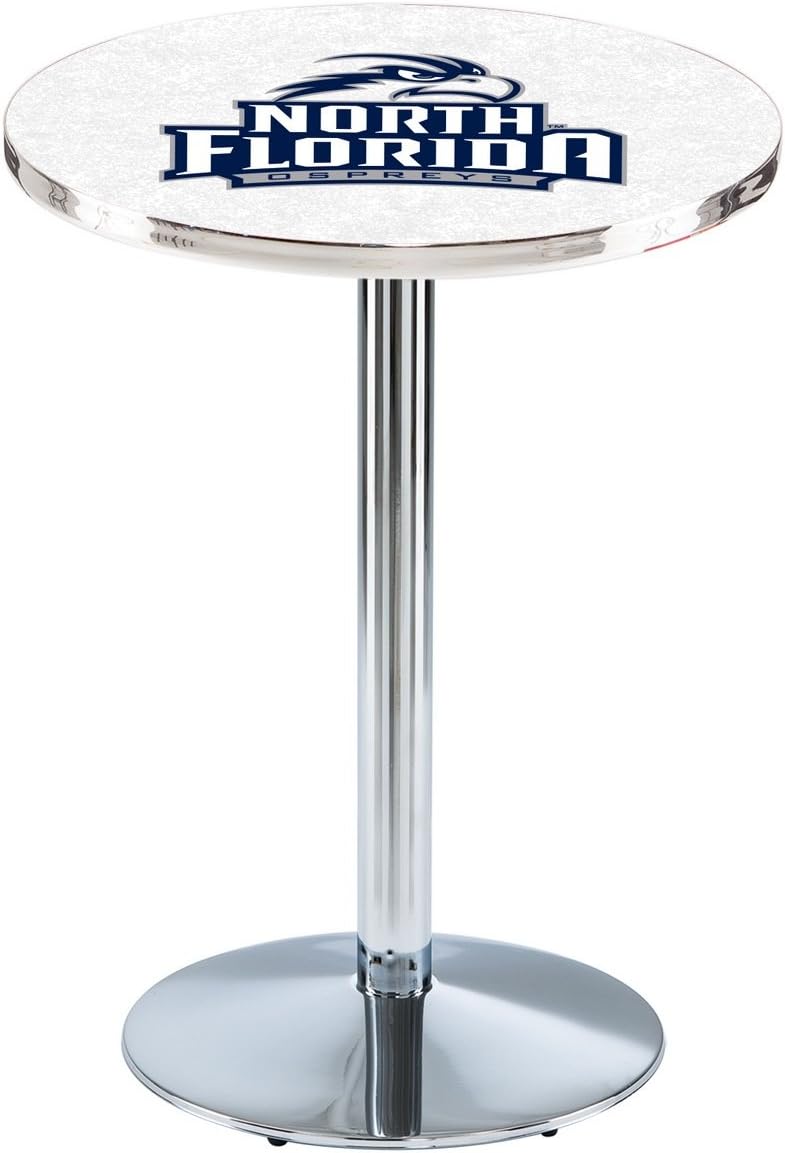 HBS L214-42" Chrome North Florida Pub Table by Holland Bar Stool Co.