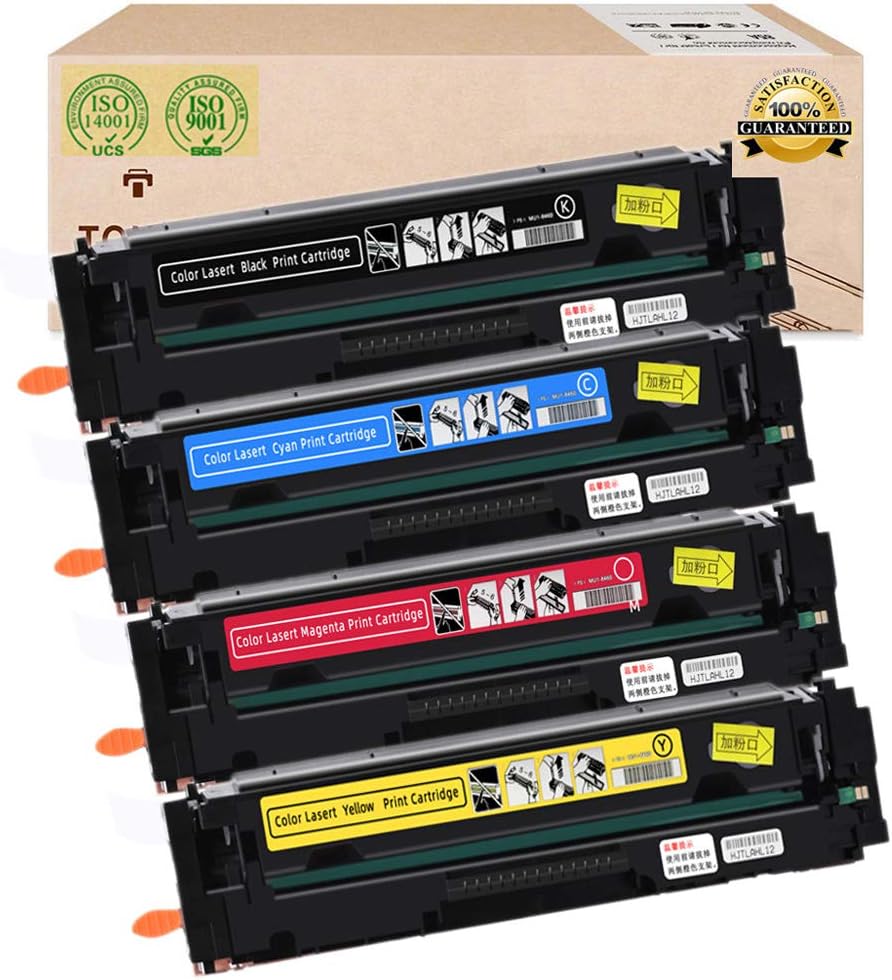 Suitable for HP415A W2030A W2031A W2032A W2033A Toner Cartridge (Without Chip),Compatible Replace HP PRO M454NW M479FDW Color Laser Printer Toner Cartridge,4 Colors
