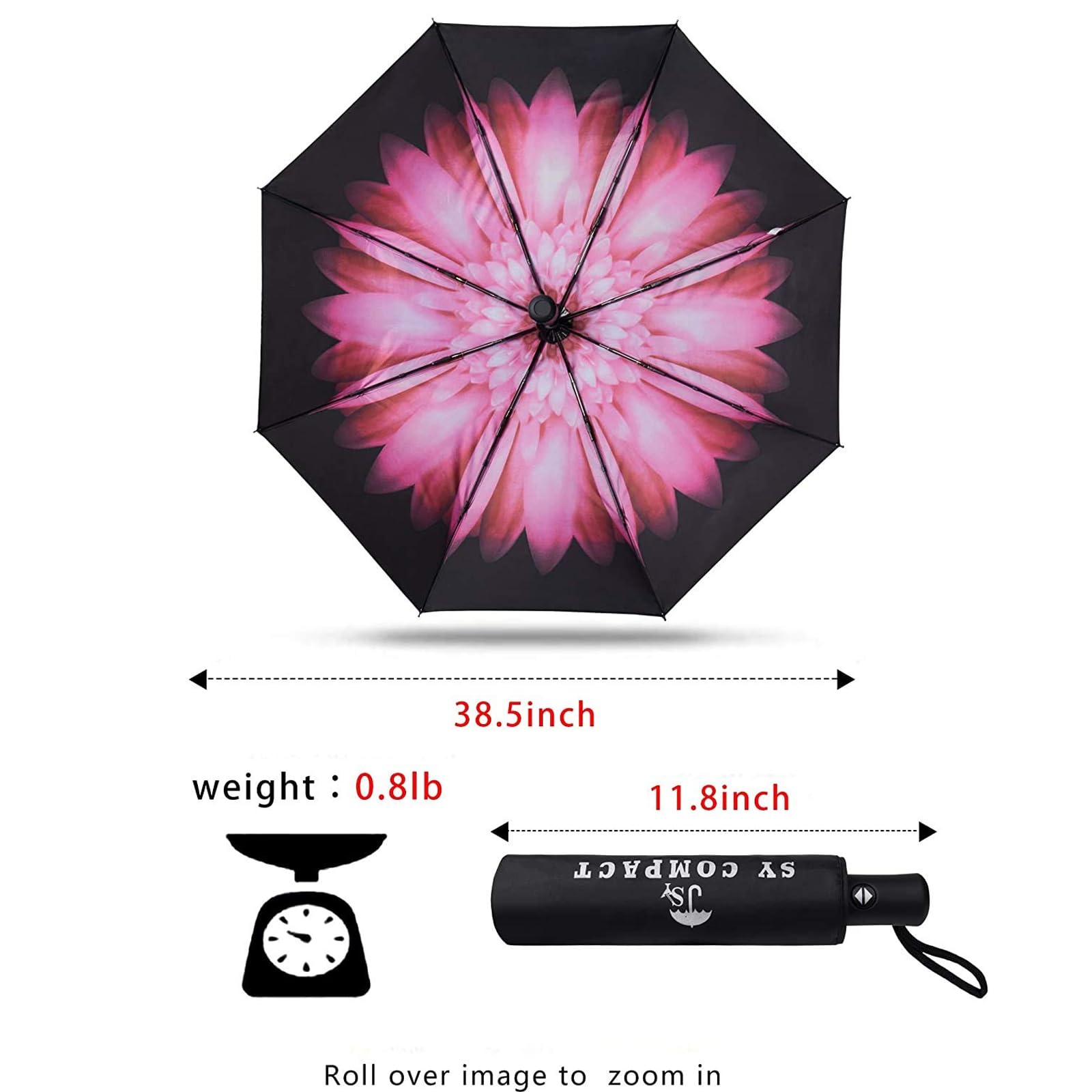 SY COMPACT Travel Umbrella Windproof Automatic Umbrellas Small Compact UV Sun Protection Factory Outlet Umbrella