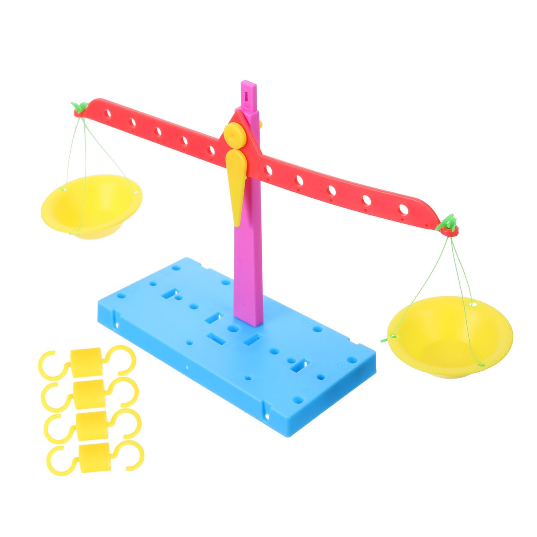 Lurrose Diy Balance Scale Toy Stem Educational Lever Balance Teaching Tool Kids Science Experiment Kit for Preschool & Elementary Learning Hands-on Play