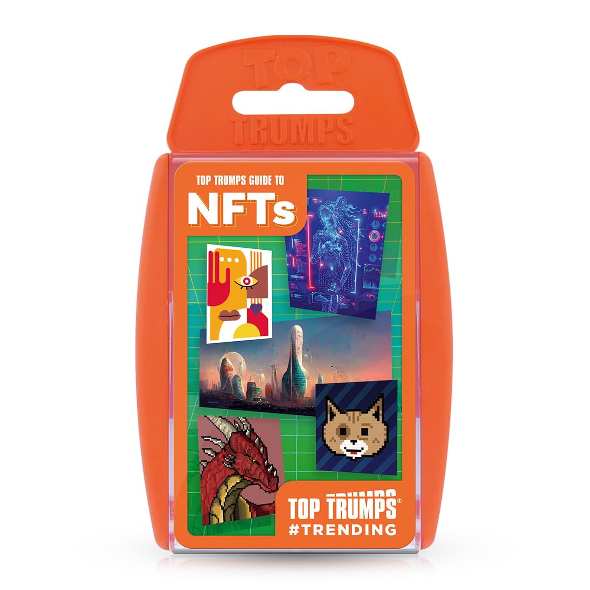Top Trumps Guide to NFTs Trends Specials Card Game, featuring 30 of our favourite NFT projects including Bored Ape Yacht Club and Metaverse