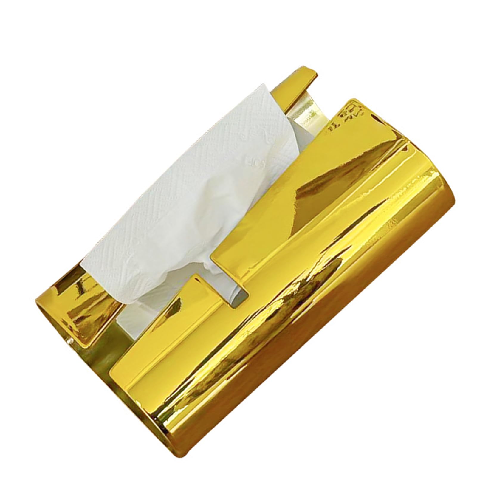 Curved Design Desktop Tissue Box Holder ABS Materials Stylish Tissue Dispenser for Home Offices Decors Box Container