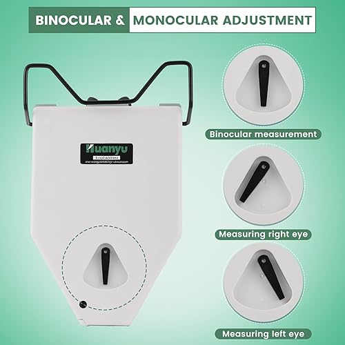 Miniatura 3 de Huanyu Pupilómetro digital óptico 1.969-3.150 in Pupilómetros Automático Apagado Medidor PD con función de memoria Medidor de pupila CE aprobado