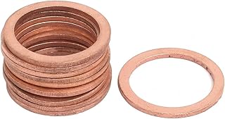 Aexit 10pcs 22mmx28mmx1.5mm Quality Parts Copper Flat Ring Sealing Crush Washer Gasket Model:58as631qo684