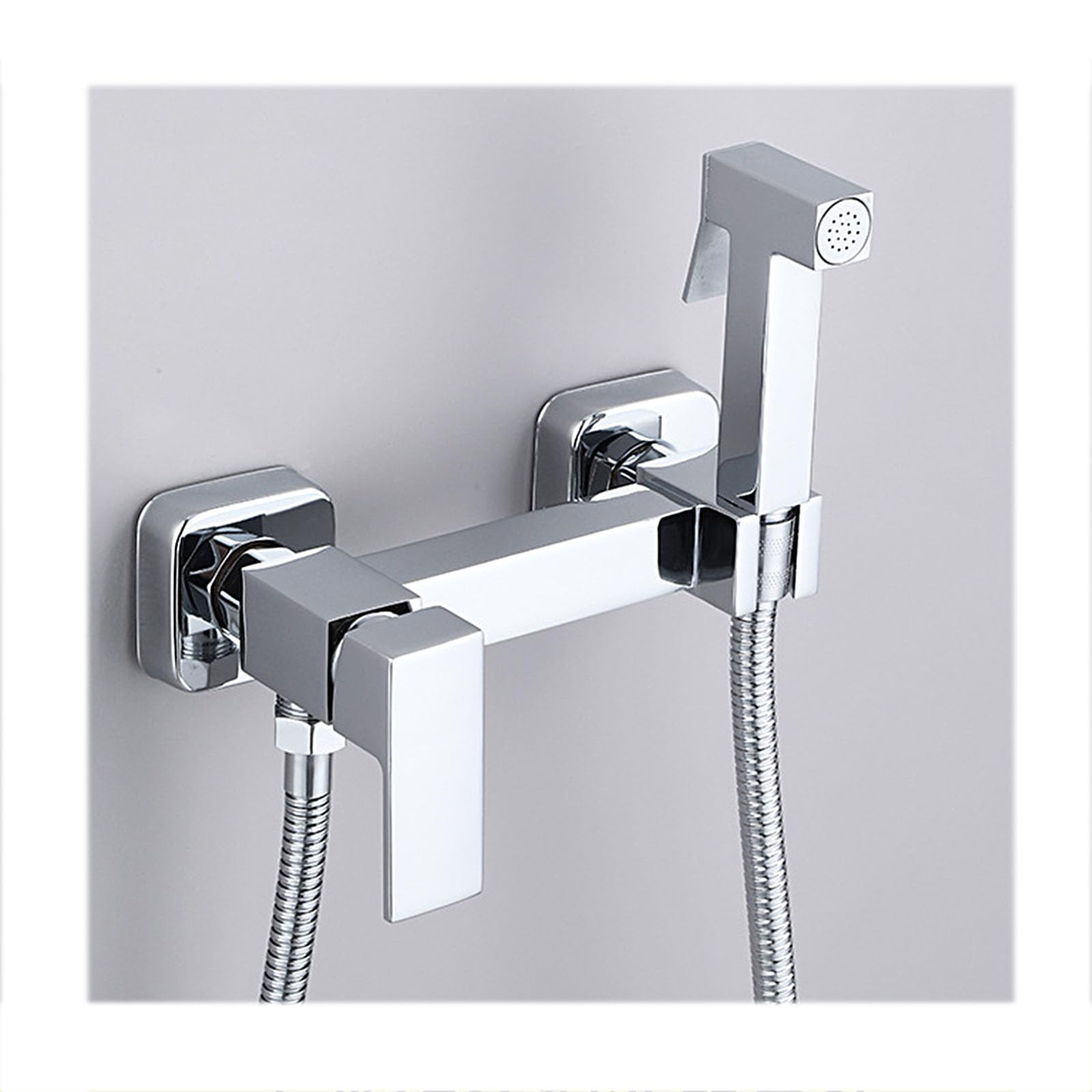 Uchwyt ścienny bidet słuchawka prysznicowa, pojedynczy uchwyt dla niemowląt, zestaw do rozpylania pieluch, podtynkowy, ręczny opryskiwacz bidetowy, higiena osobista, srebrny, A