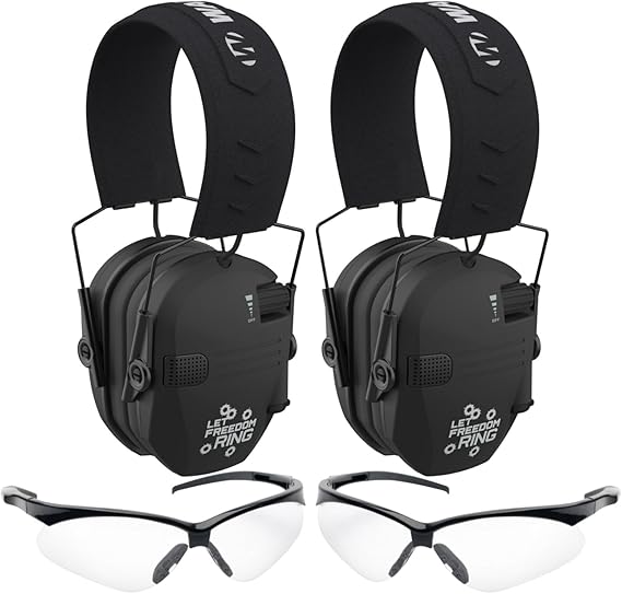 Walker's Razor Electric Slim Earmuffs Noise Cancelling