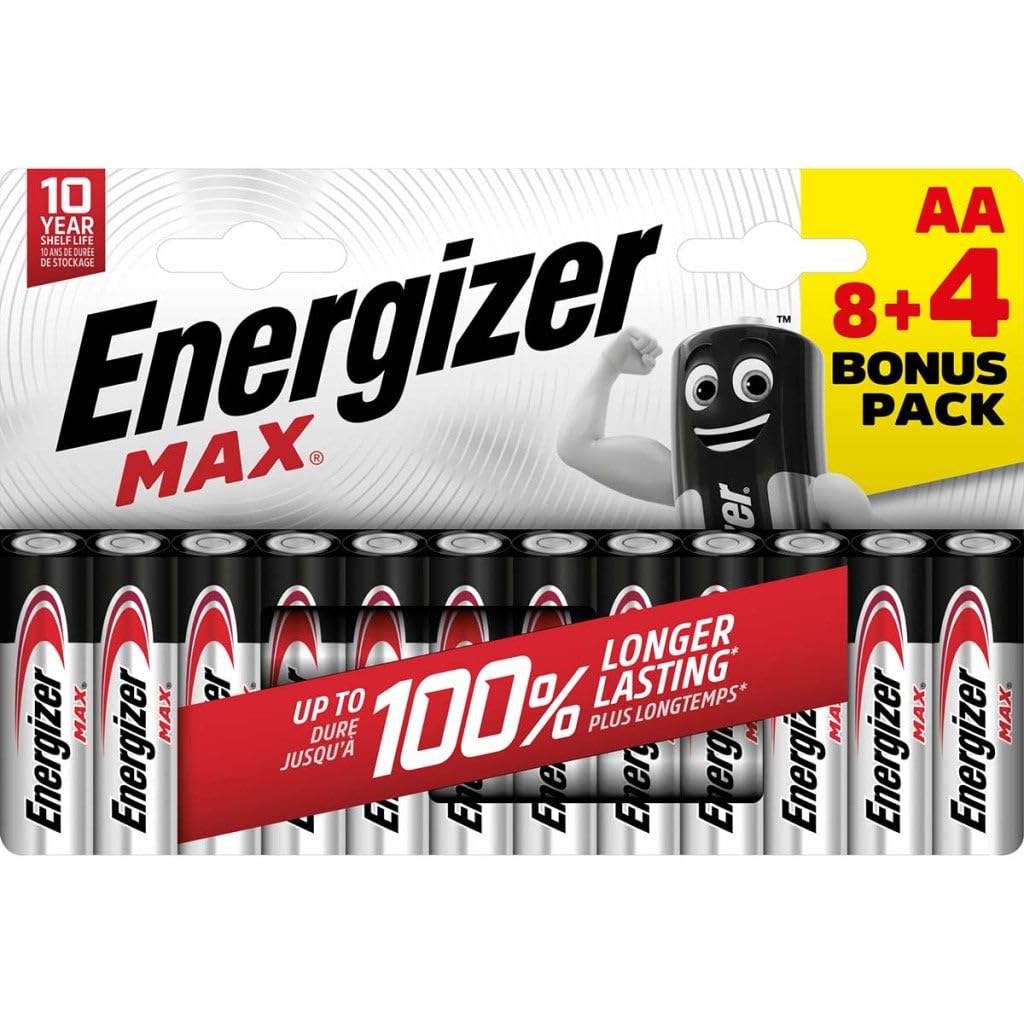Energizer Max Mignon (AA)-Alkali-Mangan Batteries 1.5V 12St.