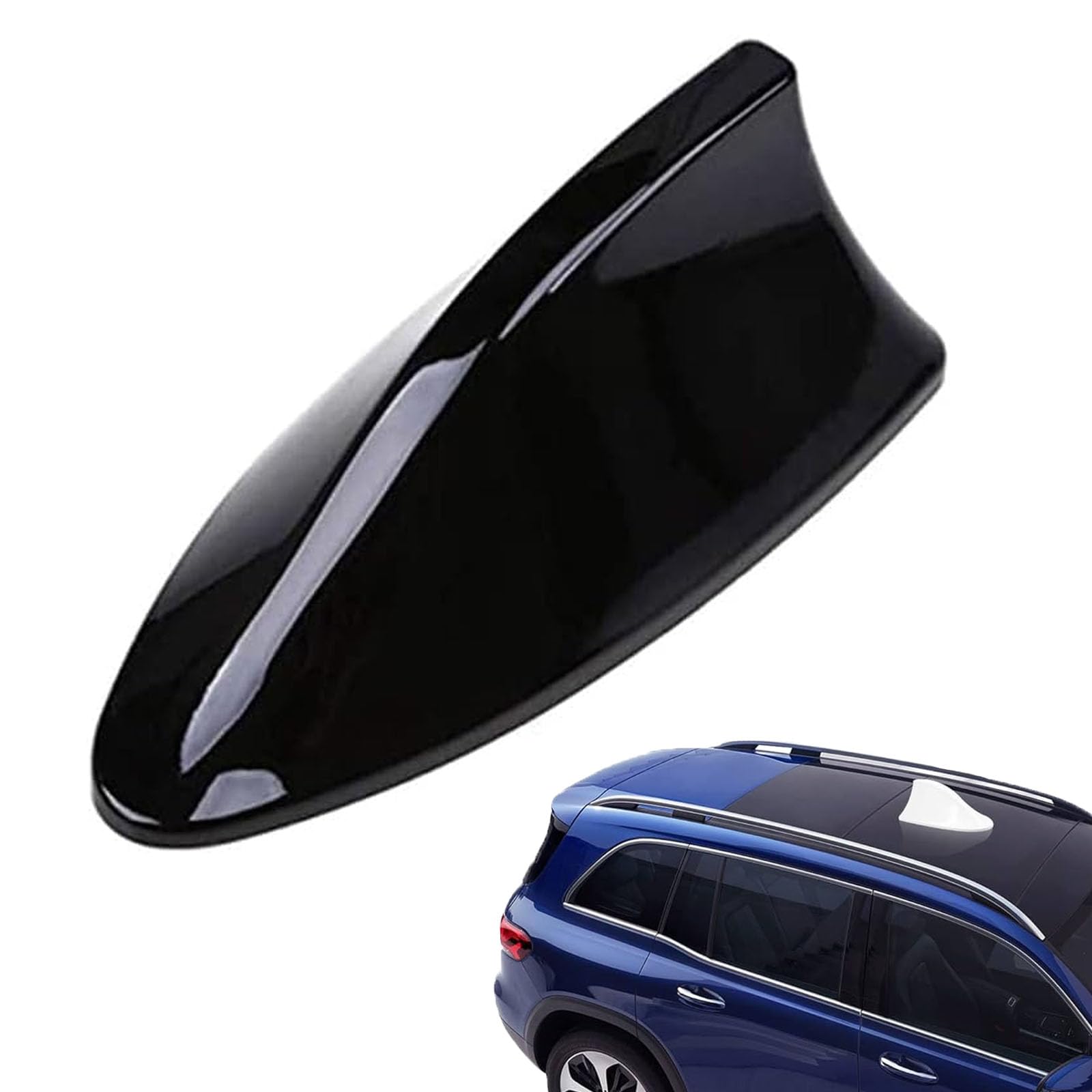 Zczmad A/Black Zczmd Cr Shrk Fin Ntenn For Hond Crv Cr-V 2012 2013 2014 2015 2016, Cr Top Roof Rdio Erils Wterproof Nd Low Wind Resistnce 6.7 * 2.9 * 2.5'',